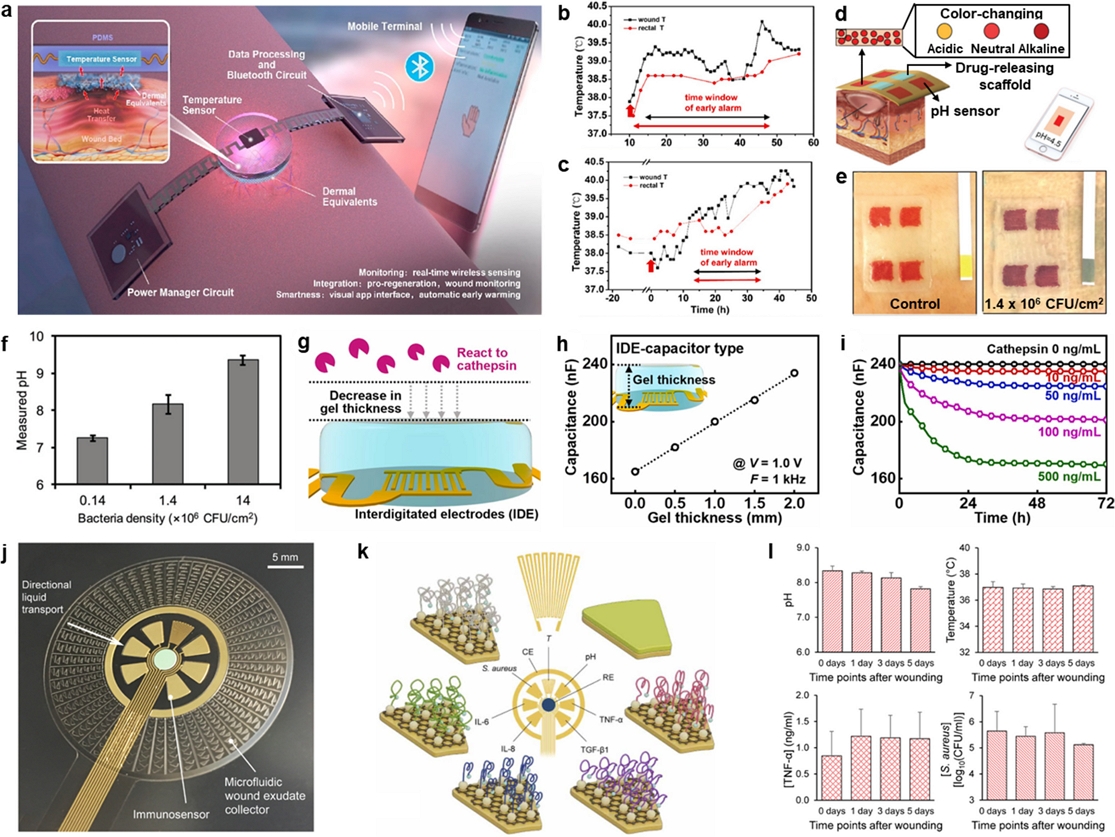 Soft, wireless electronic dressing system for wound analysis and